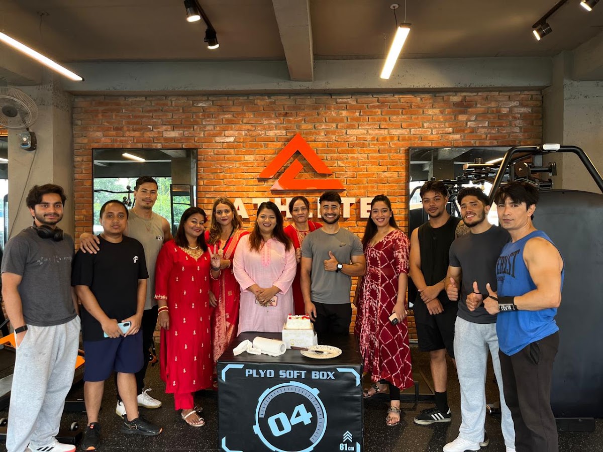 Athlete Land community and team celebration